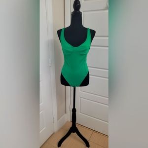 MICAS size XL emerald green body blouse